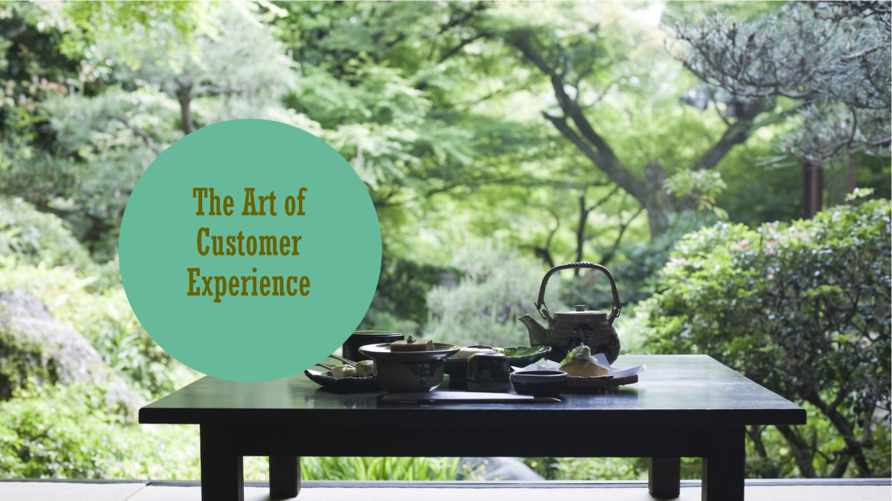 Omotenashi - The Art of Service - a Japanese principle of Excellence